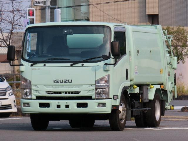 エルフ  3.25t ワイド 巻込パッカー 新明和6.8立米