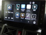 純正9インチスマホ連携ディスプレイオーディオを搭載。フルセグTVやBluetooth機能有り。Apple Car PlayやAndroid Autoに対応。スマホ内のナビや音楽再生のアプリを使用できます