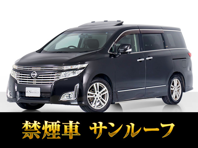 エルグランド3.5 VIPサンルーフ 黒本革 リアエンタメ 禁煙車