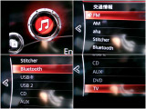 USB接続やブルートゥースペアリングで音楽再生、ハンズフリー通話などが可能です。