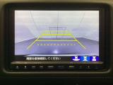 バックでの車庫入れも安心です! リアカメラが付いているバックモニター付のナビを装備しております。操作線もついており距離感も画面から確認できます。