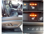 運転席には電動パワーシート搭載!また1つのキーごとシート位置を記憶できるメモリー機能付き!またシートヒーター、ステアリングヒーターも搭載!