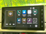 【ディスプレイオーディオ】お手持ちのスマートフォンとの連携で、ナビや音楽再生など各種アプリを使用可能。スマホに近い感覚でお使いいただけます♪