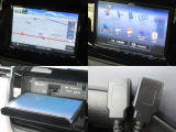 現在では必需品のナビが装備されています。オーディオはAM・FMラジオ・CD・DVD・Bluetooth・SDカード・フルセグTVが使えます。快適ドライブの強い味方です!