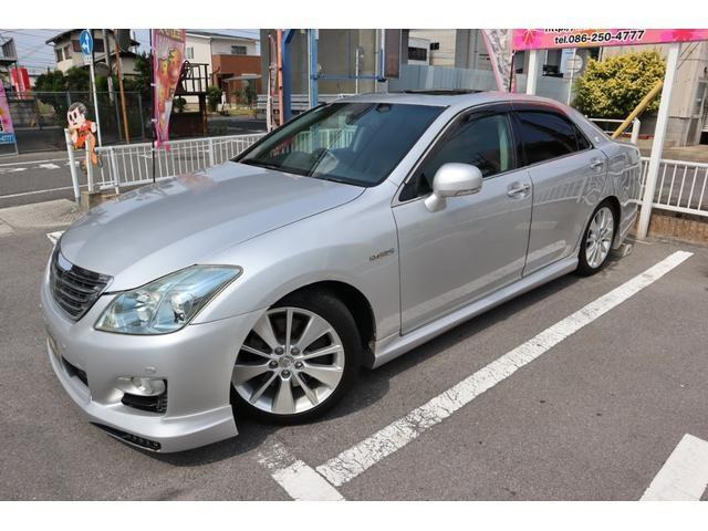 クラウンハイブリッド3.5外品フルエアロ Rスポ 車高調 リアサン