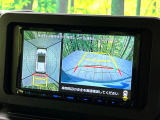 【パノラマモニター】専用のカメラにより、上から見下ろしたような視点で360度クルマの周囲を確認することができます☆死角部分も確認しやすく、狭い場所での切り返しや駐車もスムーズに行えます。