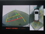 パノラミックビューモニター付きです。車両を上から見たような映像をディスプレイオーディオ画面に表示。運転席からの目視だけでは見にくい、車両周辺の状況をリアルタイムでしっかり確認できます。
