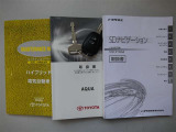 以前の整備実績が記録されている「整備手帳」と、車の「取扱説明書」完備。信頼できるU-CARです。