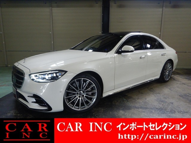 Sクラス S500 4マチック AMGライン (ISG搭載モデル) 4WD 黒革シート サンルーフ ブル...