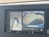 【アラウンドビューモニター】専用のカメラにより、上から見下ろしたような視点で360度クルマの周囲を確認することができます☆死角部分も確認しやすく、狭い場所での切り返しや駐車もスムーズに行えます。