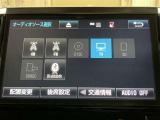 フルセグテレビ、DVD、CD、ブルートゥースオーディオなどが楽しめます。
