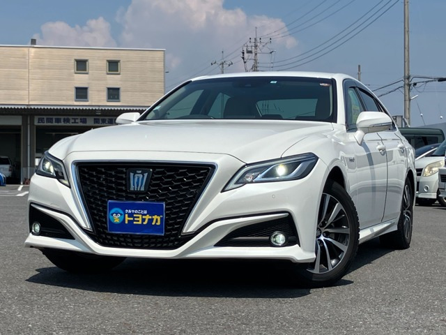 クラウン ハイブリッド 2.5 S Cパッケージ 純正ナビ フルセグTV プリクラッシュセー