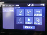 【Bluetooth機能付き】・・・ハンズフリー機能とスマートフォンにインストール済の音楽を聴くことができます。