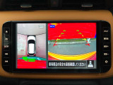 アラウンドビュ-モニタ-装備。上から見下ろしているような映像が表示されるので、車庫入れ時も安心です!