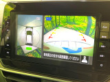 【アラウンドビューモニター】専用のカメラにより、上から見下ろしたような視点で360度クルマの周囲を確認することができます☆死角部分も確認しやすく、狭い場所での切り返しや駐車もスムーズに行えます。