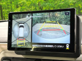【パノラマモニター】専用のカメラにより、上から見下ろしたような視点で360度クルマの周囲を確認することができます☆死角部分も確認しやすく、狭い場所での切り返しや駐車もスムーズに行えます。
