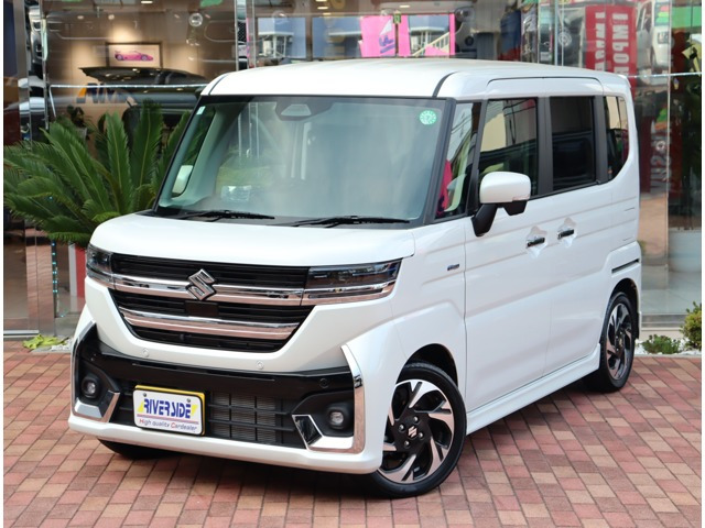 スペーシアカスタム ハイブリッド(HYBRID)  XSターボ 純正9インチナビ 全方位カメラ ...