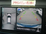 「アラウンドビューモニター」・・・上空から見た映像で車庫入れ簡単♪♪