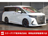 R6年・アルファード・ハイブリッド・エグゼクティブラウンジ・E-Four 4WD・寒冷地仕様・プラチナホワイトパール・モデリスタエアロ ユニバーサル電動ステップ・19インチアルミ・リアエンター・JBL・ワンオーナー