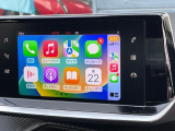 Carplay、Androidautoともに対応のタッチパネル。