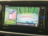 【パノラマモニター】専用のカメラにより、上から見下ろしたような視点で360度クルマの周囲を確認することができます☆死角部分も確認しやすく、狭い場所での切り返しや駐車もスムーズに行えます。