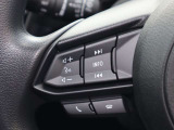 ステアリング左側にはオーディオコントロールスイッチを搭載。走行中でも簡単に音量の上げ下げ、曲の送り戻し、モードの切り替えが可能です。クイックに切り替えてお好みの音楽で楽しいドライブを!
