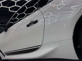 ドア自体の造形はシャープでシンプル、クーペらしいロングドア形状が特徴
