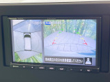 【アラウンドビューモニター】専用のカメラにより、上から見下ろしたような視点で360度クルマの周囲を確認することができます☆死角部分も確認しやすく、狭い場所での切り返しや駐車もスムーズに行えます。