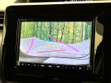 【バックカメラ】駐車時に後方がリアルタイム映像で確認できます。大型商業施設や立体駐車場での駐車時や、夜間のバック時に大活躍!運転スキルに関わらず、今や必須となった装備のひとつです!