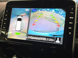 【アラウンドビューモニター】専用のカメラにより、上から見下ろしたような視点で360度クルマの周囲を確認することができます☆死角部分も確認しやすく、狭い場所での切り返しや駐車もスムーズに行えます。