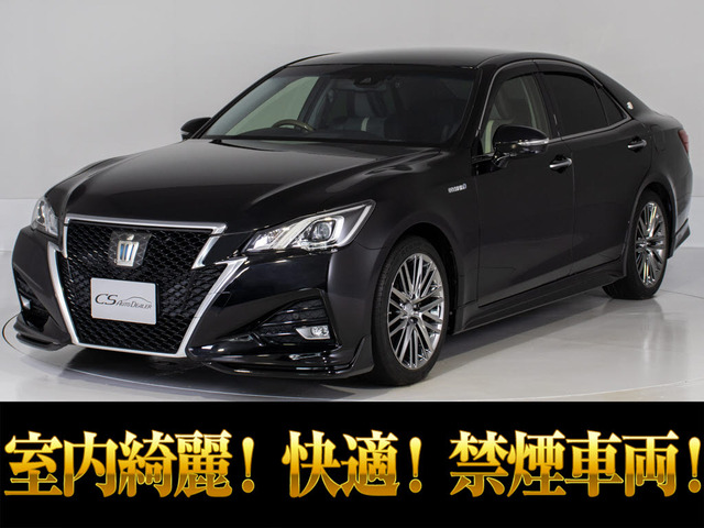 クラウンアスリートハイブリッド 2.5 S Four Jフロンティア 4WD禁煙 純正18AWエアロ