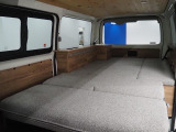 【新車/WoodVillage内装架装/8ナンバー/ガソリン2WD】オシャレなウッド内装&丸目フェイス♪サブバッテリー♪【全国納車可能】