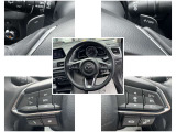 握りやすいステアリング!様々な操作スイッチが配置されオーディオなど運転以外の操作が必要でも運転に集中できます(^^♪