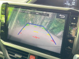 【バックカメラ】駐車時に後方がリアルタイム映像で確認できます。大型商業施設や立体駐車場での駐車時や、夜間のバック時に大活躍!運転スキルに関わらず、今や必須となった装備のひとつです!