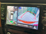 【アラウンドビューモニター】専用のカメラにより、上から見下ろしたような視点で360度クルマの周囲を確認することができます☆死角部分も確認しやすく、狭い場所での切り返しや駐車もスムーズに行えます。