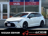 カローラツーリング ハイブリッドW×B ホワイトパールクリスタルシャイン ワンオーナー車です。