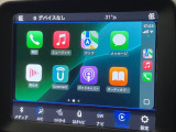 ●Apple Car Play:スマホとの有線接続で、ナビ・オーディオ再生などスマホのアプリ機能が画面でも使える便利機能です!