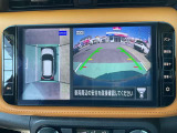 【アラウンドビューモニター】まるでクルマを真上から見ているようなアラウンドビューモニターで運転をサポート。運転席から見えにくいクルマの四隅や後方も車内モニターでしっかり見えます!!