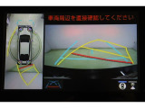 ハンドル操作にあわせてガイドラインが変化するバックガイドモニター搭載。全方位、フロント、左右側面モニターも搭載しているので、周囲の状況を確認しながら駐車出来ます。慣れない場所でも心強いですよ。