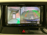 【全方位モニター】 4つのカメラで映像を映し出します。発進時、後退時も周囲の安全を確認し、サポートします^^