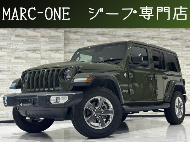 ラングラーアンリミテッド サハラ 2.0L スカイワンタッチパワートップ 4WD1年保証付/限定車/Carplay/ACC/純正18AW/黒