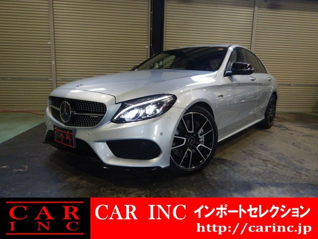 CクラスAMG C43 4マチック 4WDアダプティブクルーズコントロール 赤革シ