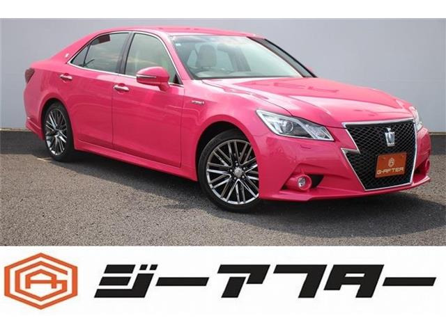 クラウンアスリートハイブリッド 2.5 G リボーンピンク650台限定車!! OPスパッタリング19インチAW