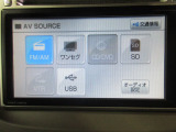 ワンセグ、SDカードで音楽再生、USB等で音楽再生可能です。