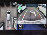 【アラウンドビューモニター】上から見下ろした様な画像で、駐車の際に役立ちます♪  純正ナビですのでナビ画面で大きく確認が出来ます!