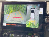 【パノラミックビューモニター】専用のカメラにより、上から見下ろしたような視点で360度クルマの周囲を確認することができます☆死角部分も確認しやすく、狭い場所での切り返しや駐車もスムーズに行えます。
