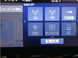 AM/FMチューナー、CD/DVD、SD録音機能、フルセグTVなど音楽ソースも多彩です