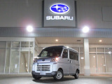 5速MTのサンバーバン入庫。弊社で社用車として使用していた車両です。前方録画型ドラレコ装備。