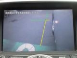 ナビ画面にサイドブラインドモニタ-の映像を映し出しています。  狭い場所での車庫入れをサポ-トしてくれる便利アイテムです。