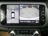 まるで上空から見下ろしているような感じで駐車が楽にできるインテリジェントアラウンドビューモニター